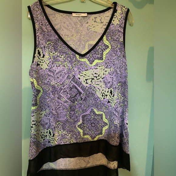 Boho pattern drapey tank from Ricki’s. - Picture 3 of 3